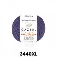 GAZZAL  BABY COTTON XL  3440 - 50% Хлопок, 50% Акрил 50 г/105 м