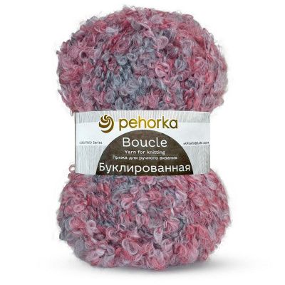 Пехорка Буклированная (чувство вкуса 1590) 30% мохер 20% шерсть 50% акрил 200 гр/220 м